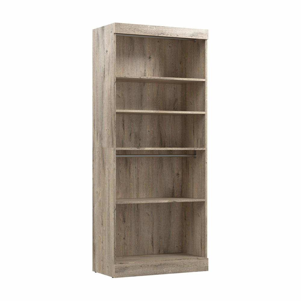 Pur 36 W Closet Organizer – Rustic Brown Armoires & Wardrobes