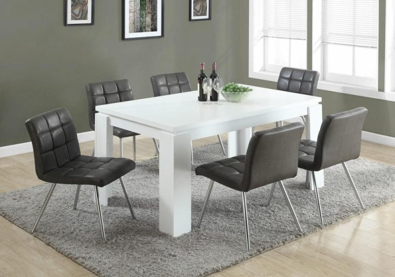 Rectangular Dining Table – White Dining Room