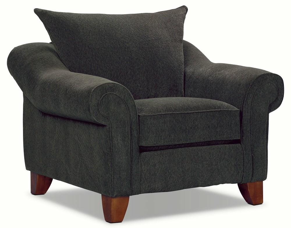 Reese Chenille Chair – Dark Grey Furniture