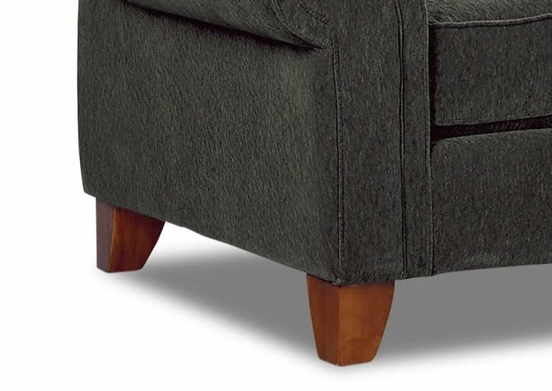 Reese Chenille Loveseat – Dark Grey Furniture