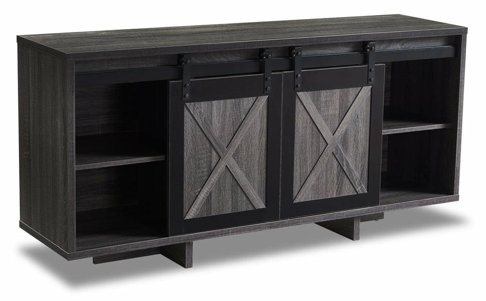 Royce 58″ Modern Tv Stand With Storage And Cable Management For Tv’s Up To 65″- Distressed Grey Furniture