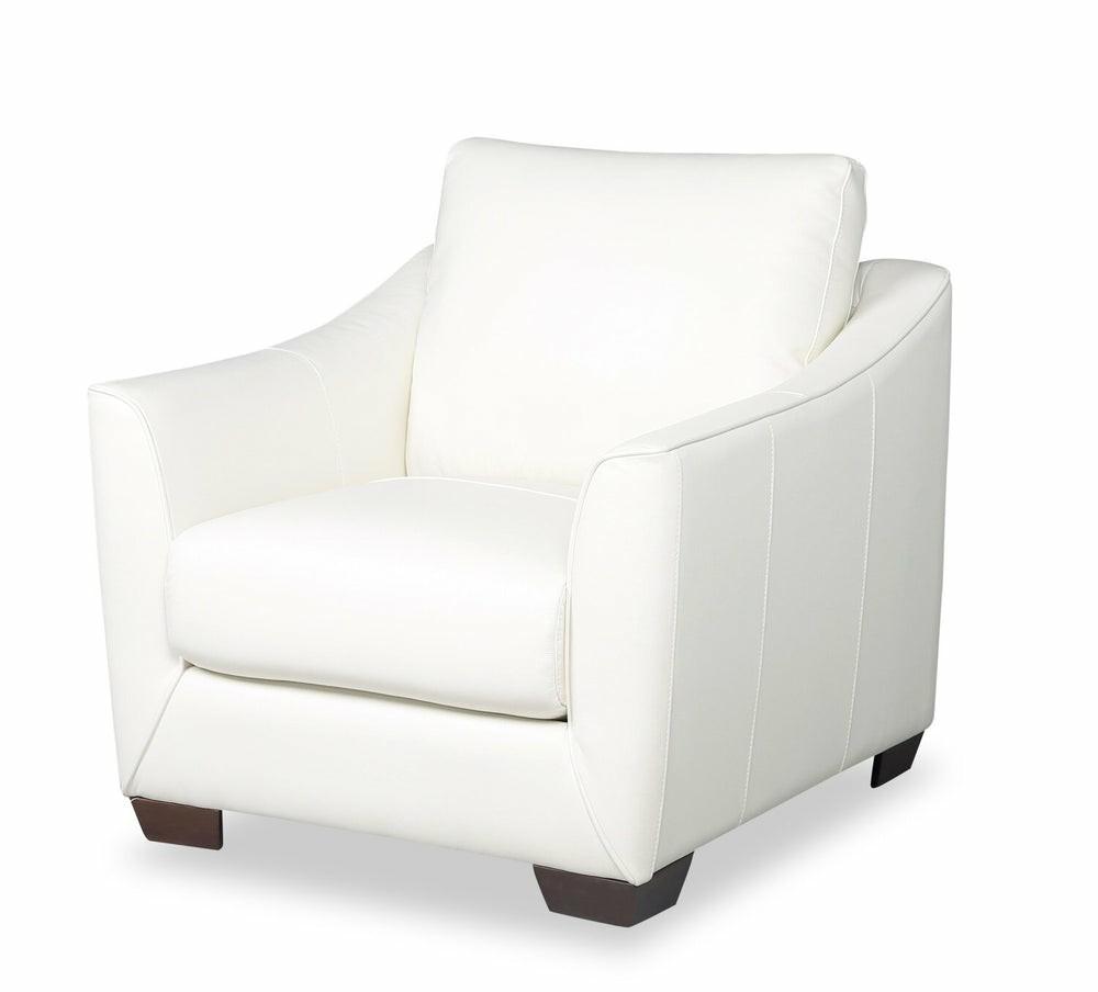 Royce Genuine Leather Chair – Ivory Furniture