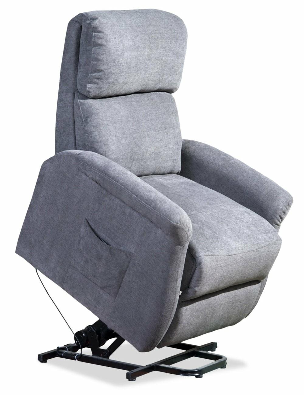 Ruben 32″ Grey Chenille Fabric Power Lift Reclining Chair Furniture