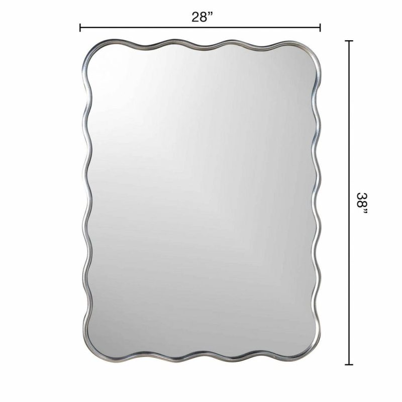 Sabrina Silver Mirror – 28 X 38 Bedroom