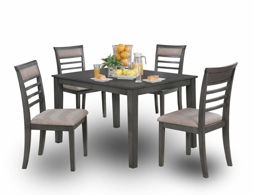 Sage 5Pc Dining Set With Table & 4 Chairs, 48″W – Grey Dining Room