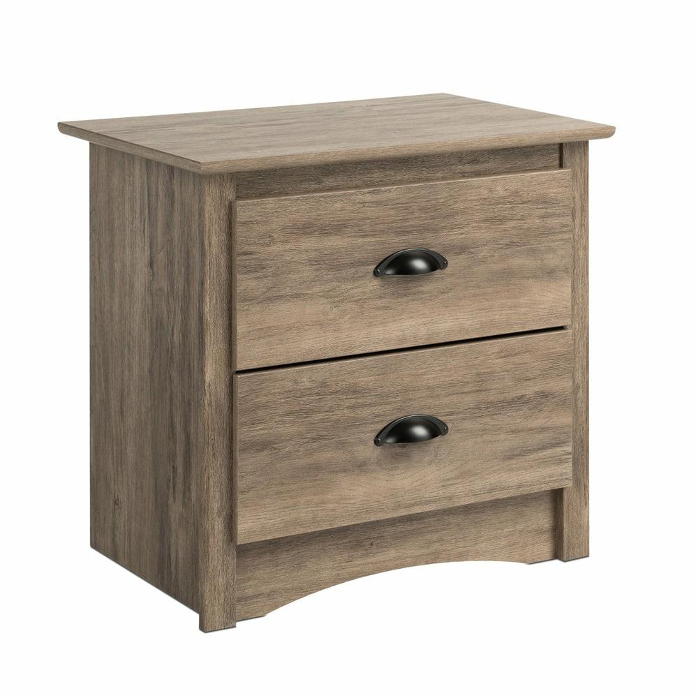 Salt Spring 2-Drawer Nightstand – Drifted Grey Furniture