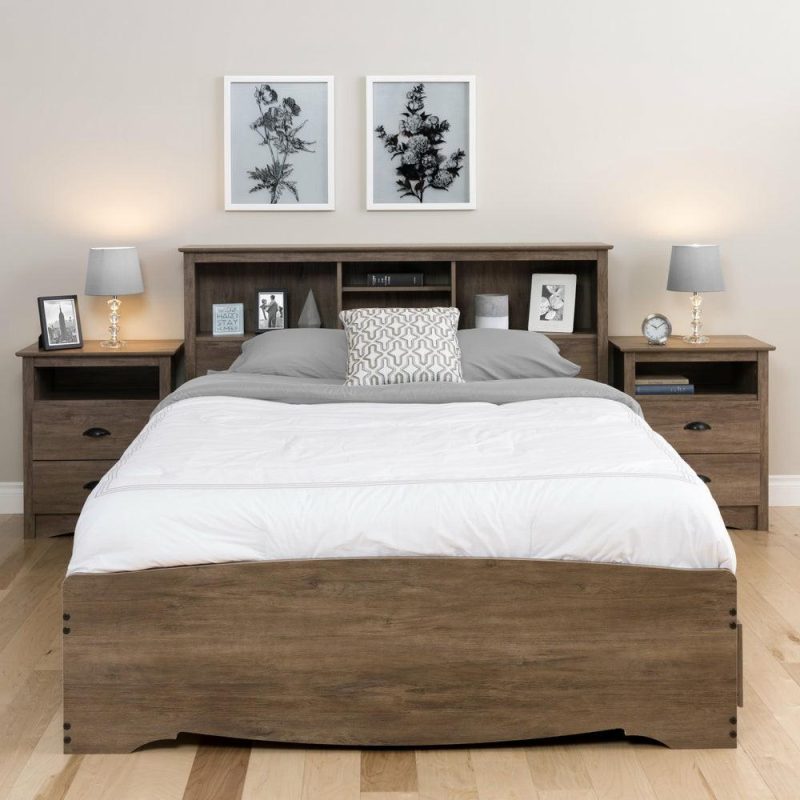 Salt Spring Tall Nightstand – Drifted Grey Bedroom