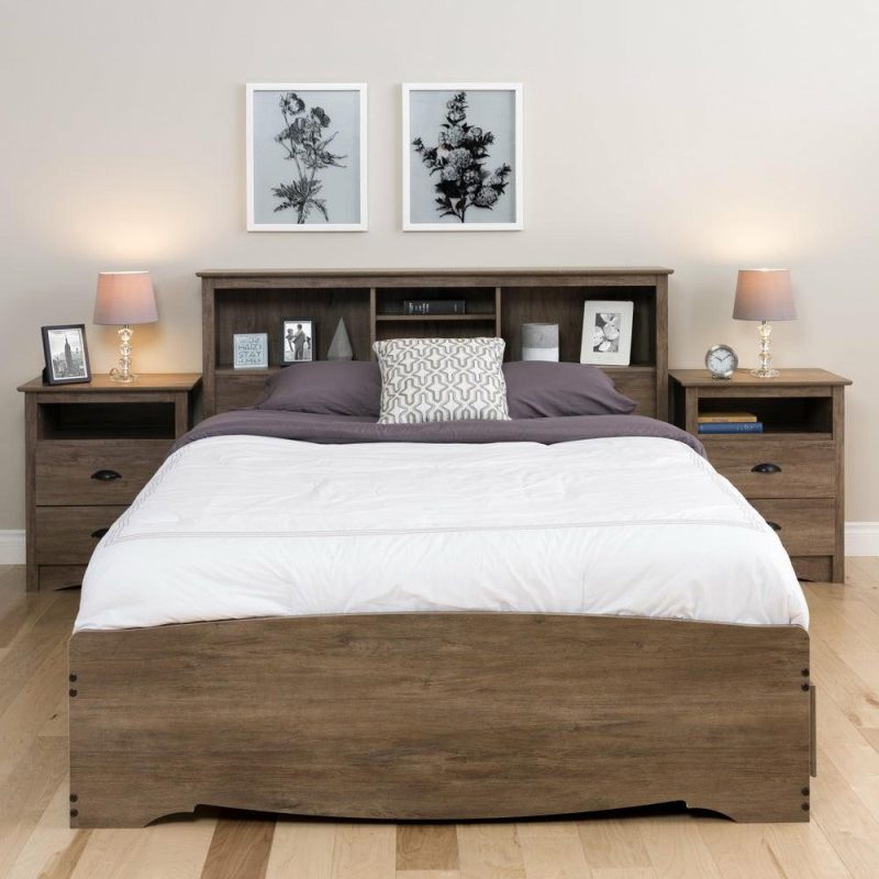 Salt Spring Tall Nightstand – Drifted Grey Bedroom