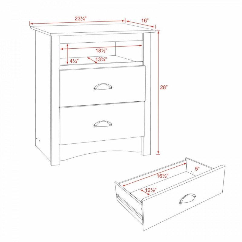 Salt Spring Tall Nightstand – Drifted Grey Bedroom