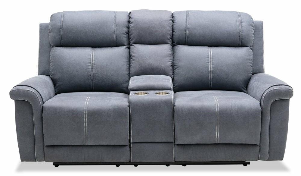 Silas Microsuede Reclining Loveseat – Steel Furniture