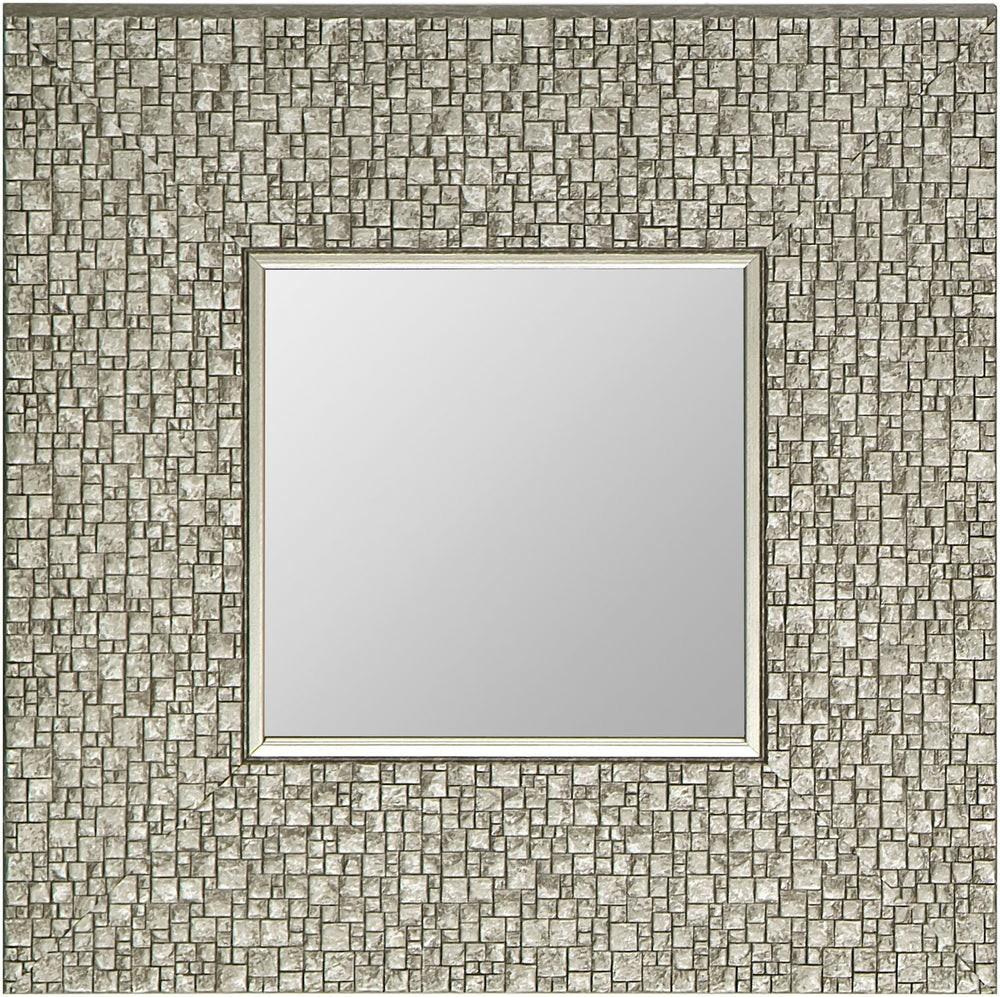 Silver Square Mirror – 11.25″ X 11.25″ Bedroom