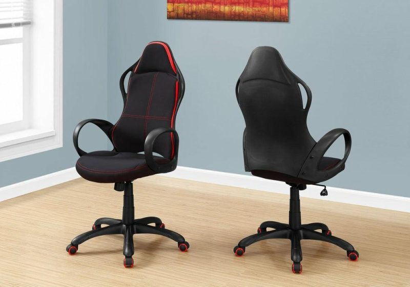 Skylar 26.5″ Gaming Chair – Black & Red Chairs