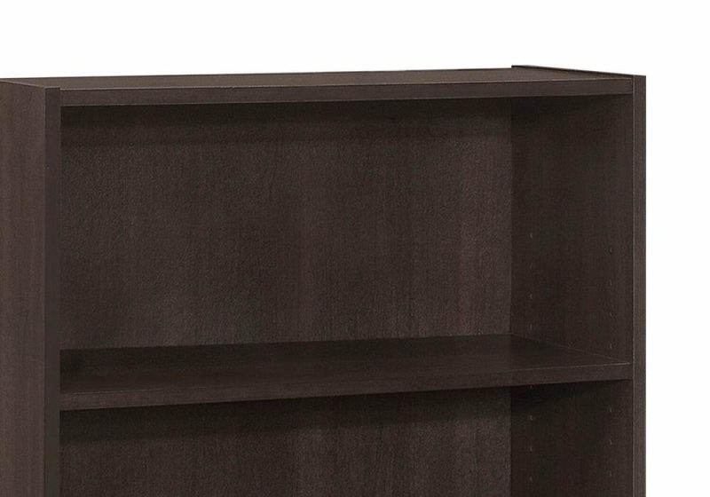 Slade 24.75″ 3-Shelf Bookcase – Espresso Bookcases