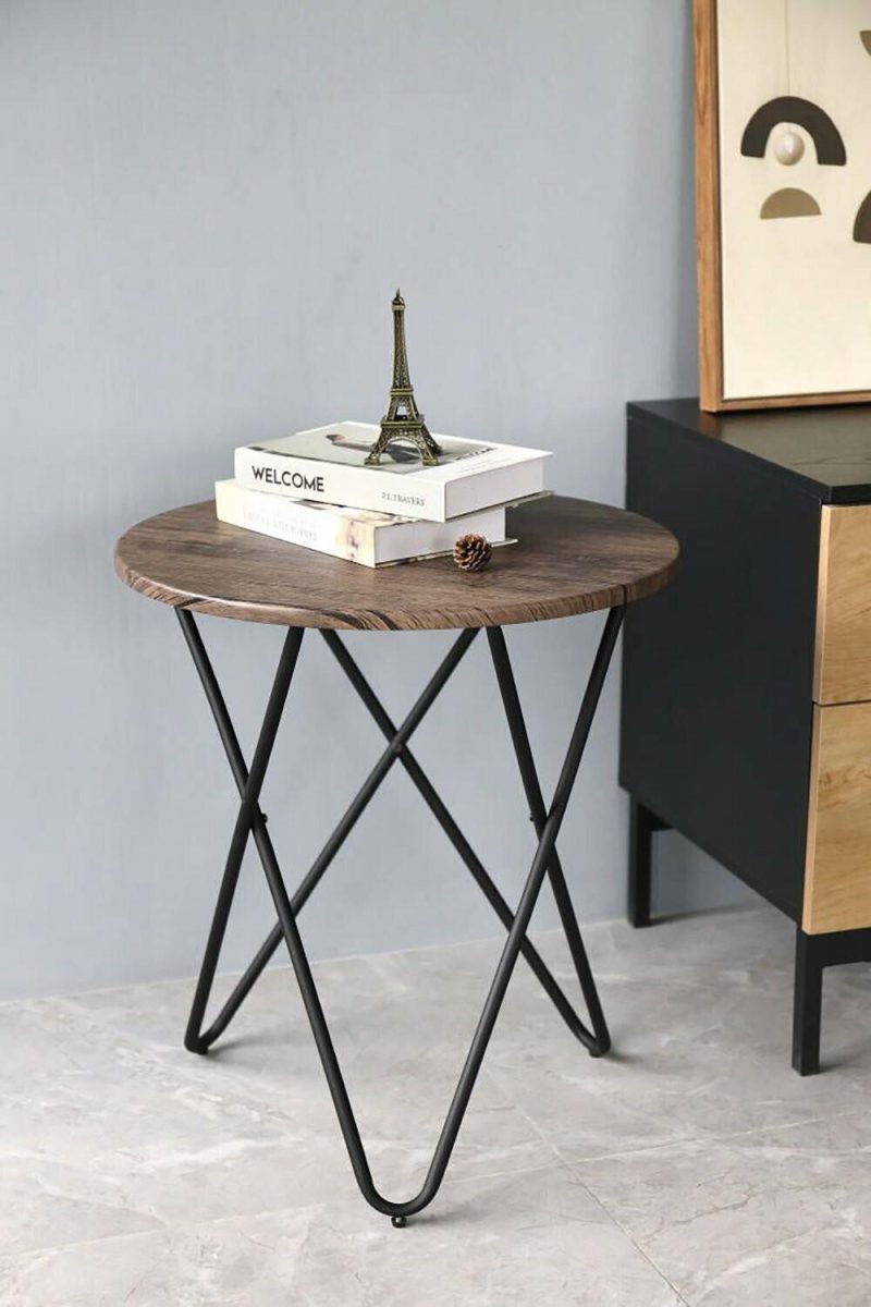 Spencer 20″ Accent Table – Brown End Tables