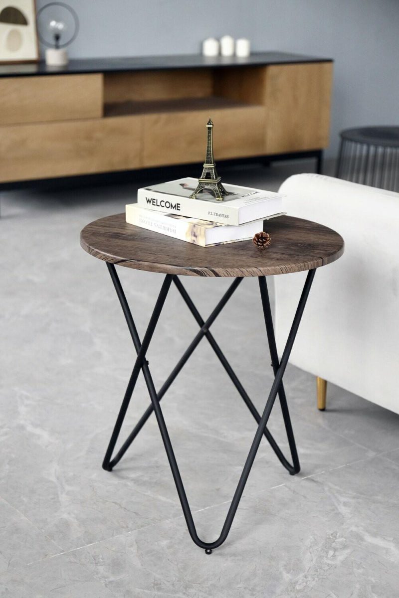 Spencer 20″ Accent Table – Brown End Tables