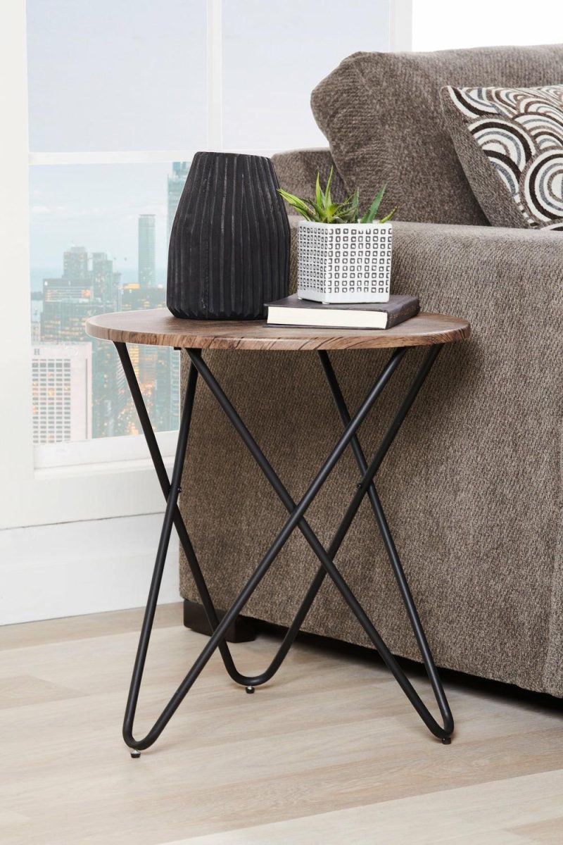 Spencer 20″ Accent Table – Brown End Tables