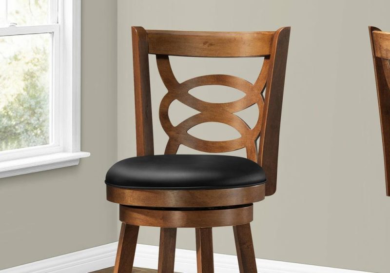 Swivel Dark Oak Bar Stool – Set Of 2 Bar Stools