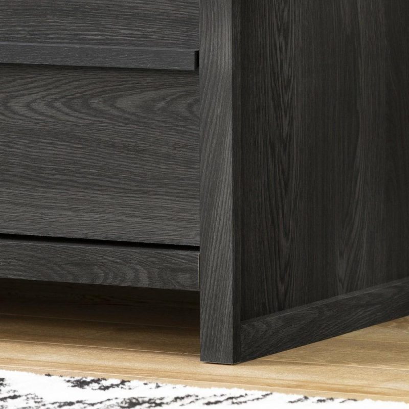 Tao 2-Drawer Nightstand – Grey Oak Bedroom