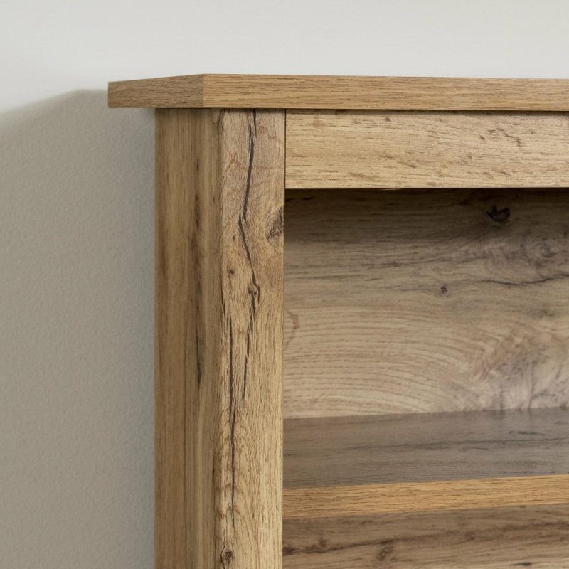 Tassio Bookcase Headboard – Nordik Oak Bedroom