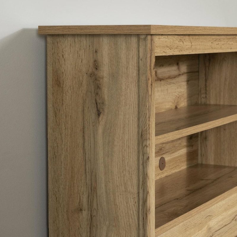 Tassio Bookcase Headboard – Nordik Oak Bedroom