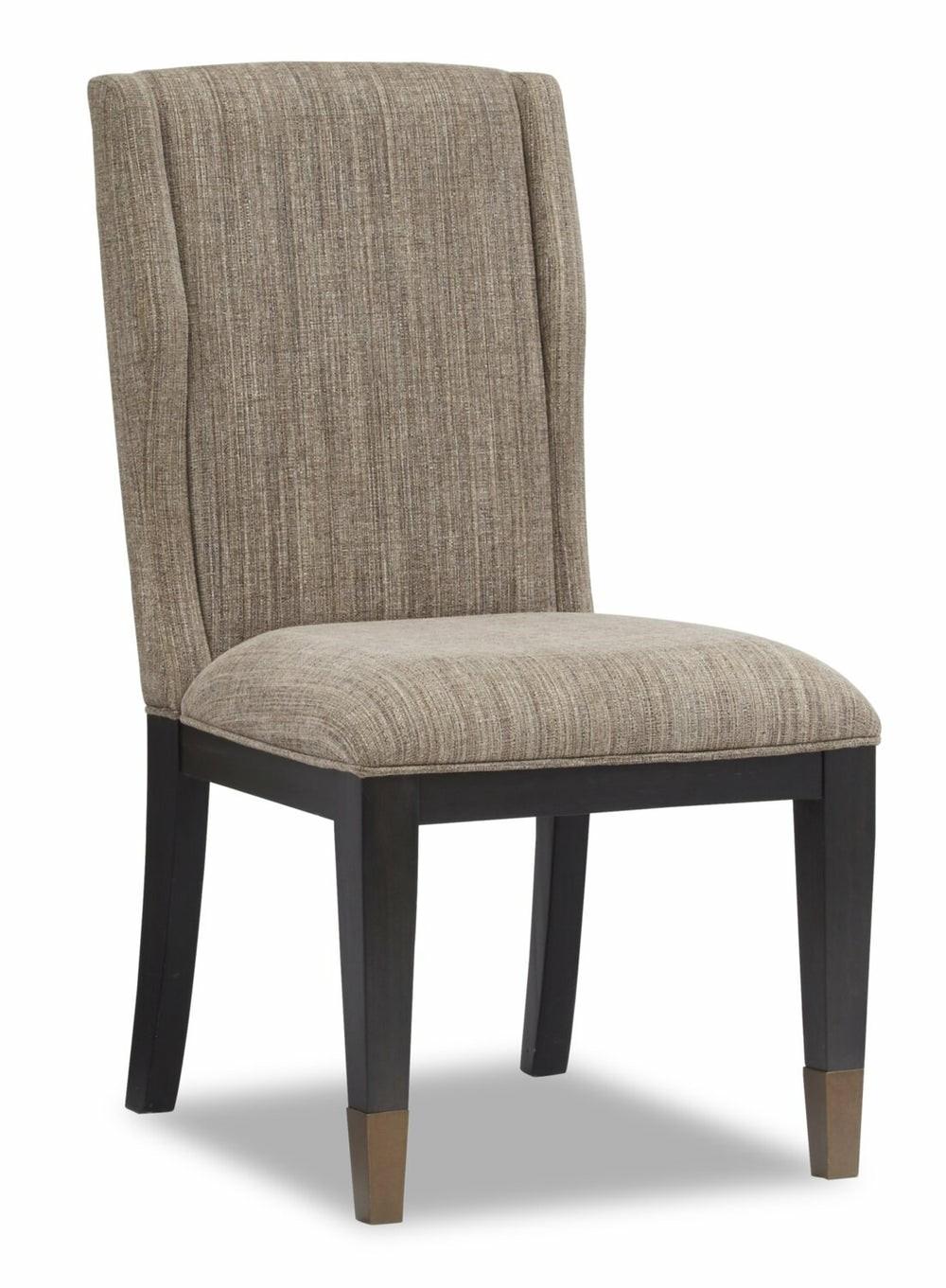 Tate Dining Chair With Chenille Polyester Fabric – Grey Dining Chairs