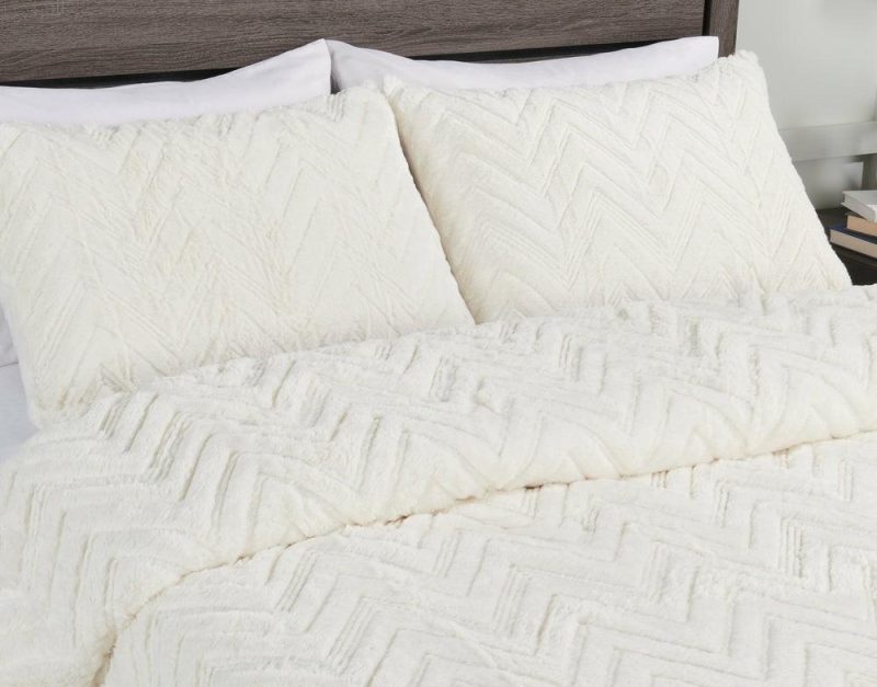 Tilda 3-Piece Full/Queen Comforter Set – White Bedding