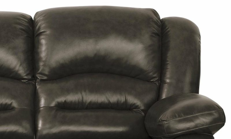 Toreno 86″ Grey Genuine Leather Power Reclining Sofa Furniture