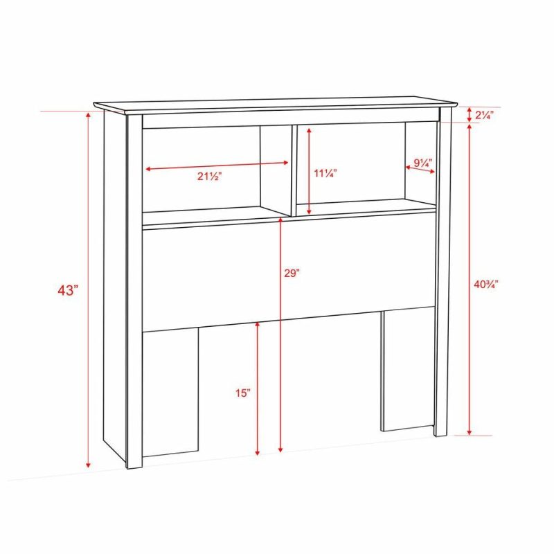 Twin Bookcase Headboard – Black Bedroom