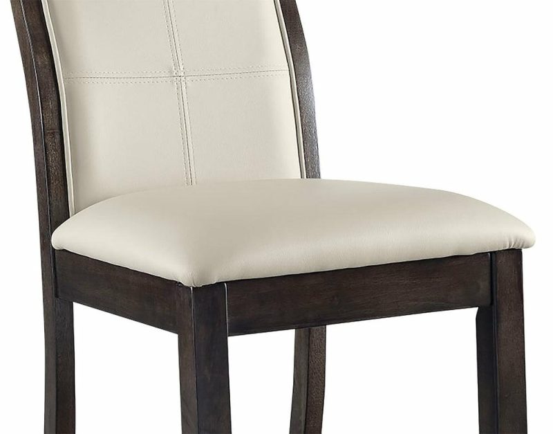 Tyler Dining Chair With Vegan-Leather Fabric, Wood – Taupe Dining Chairs