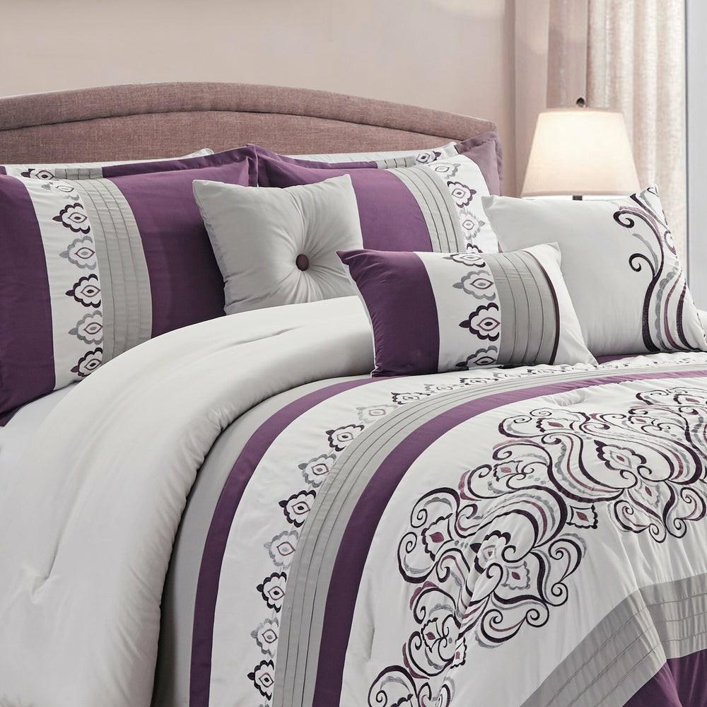 Venice 7-Piece Queen Comforter Set Bedding