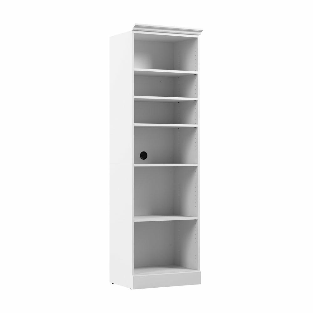 Versatile 25 W Closet Organizer – White Armoires & Wardrobes