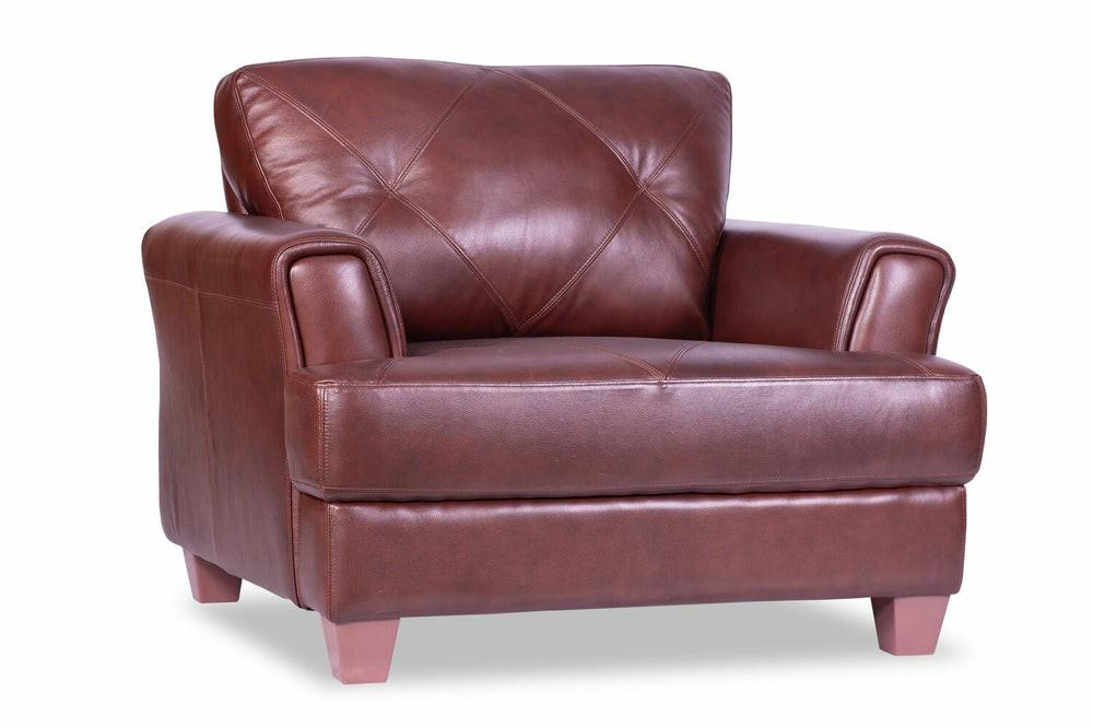 Vita 100% Genuine Leather Chair – Brown Furniture