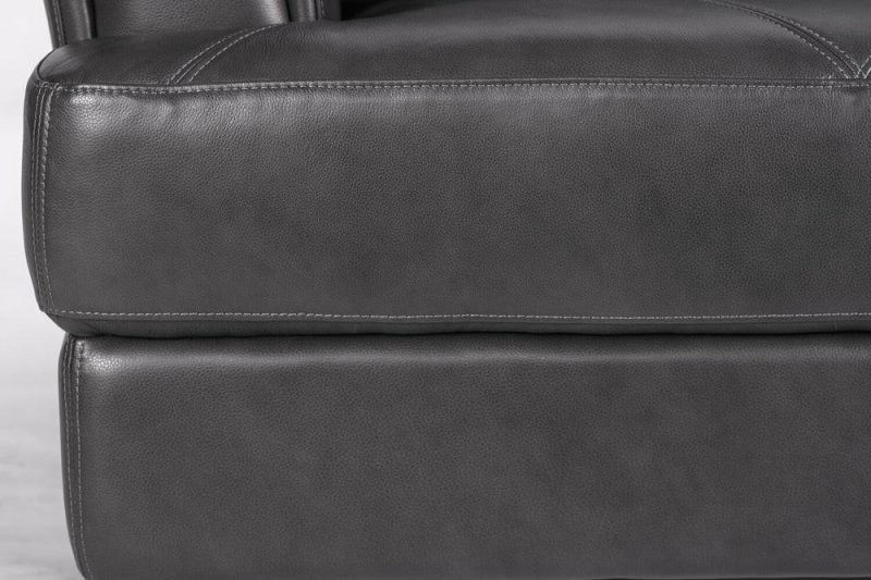 Vita 100% Genuine Leather Chair – Charcoal Furniture