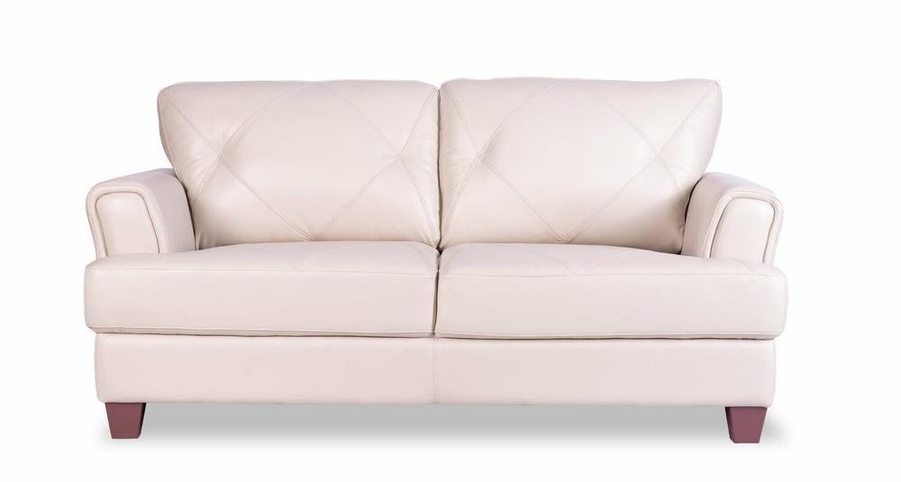 Vita 100% Genuine Leather Loveseat – Smoke Furniture