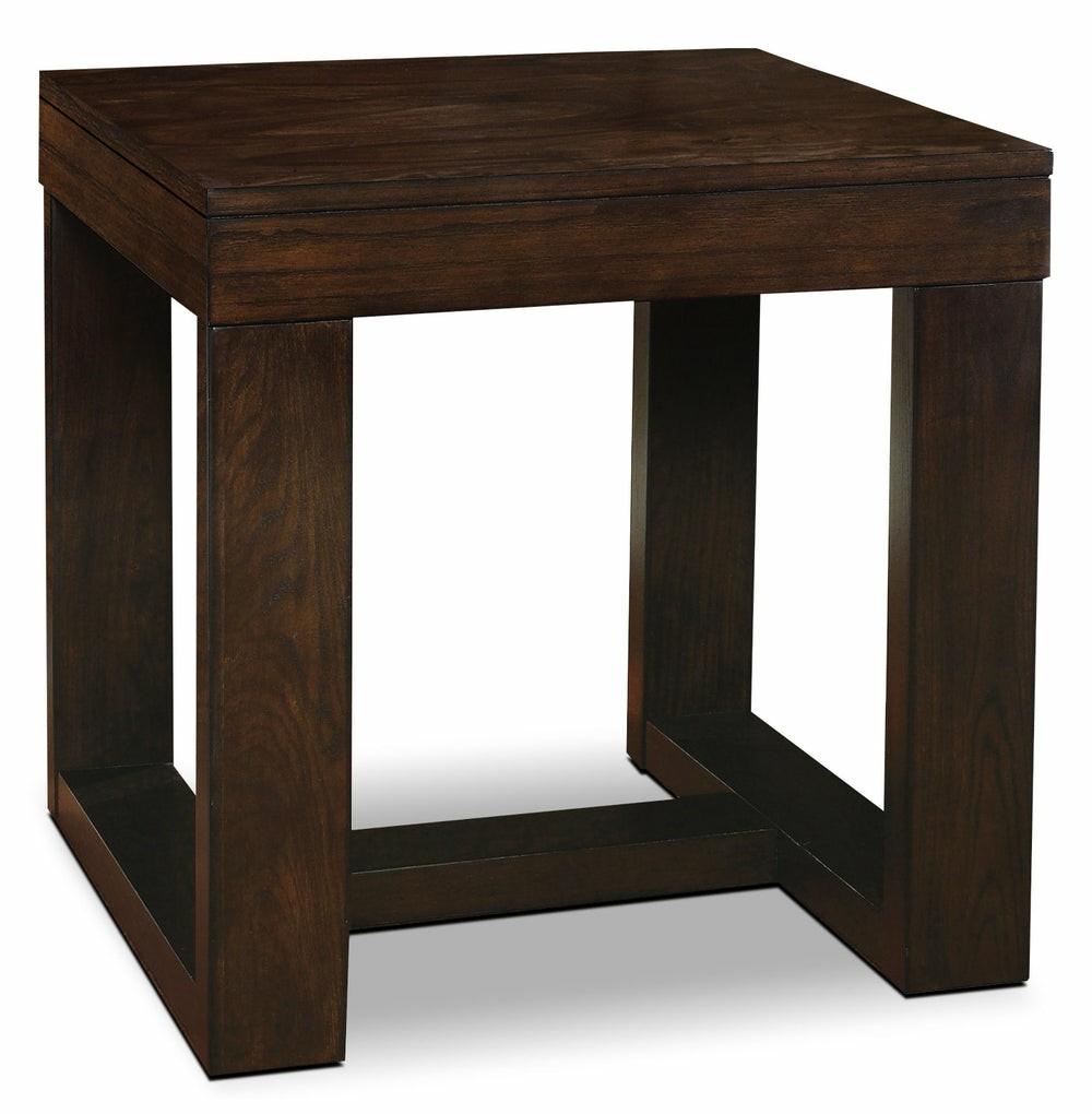 Watson 24″ Contemporary End Table – Dark Brown Wood End Tables