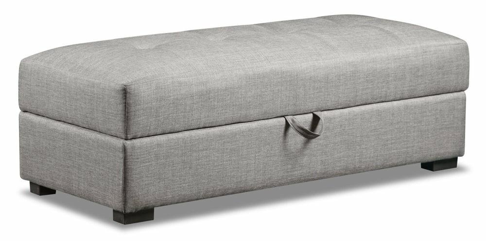 Weston Linen-Look Fabric Storage Ottoman – Steel Furniture