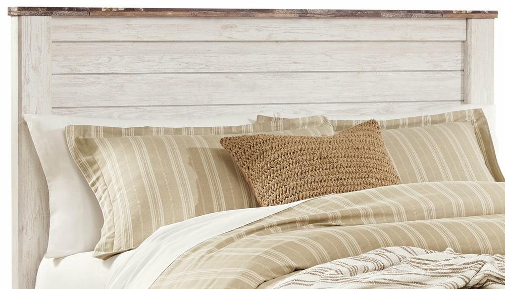 Willowton Panel Headboard, Whitewash – Queen Size Bedroom