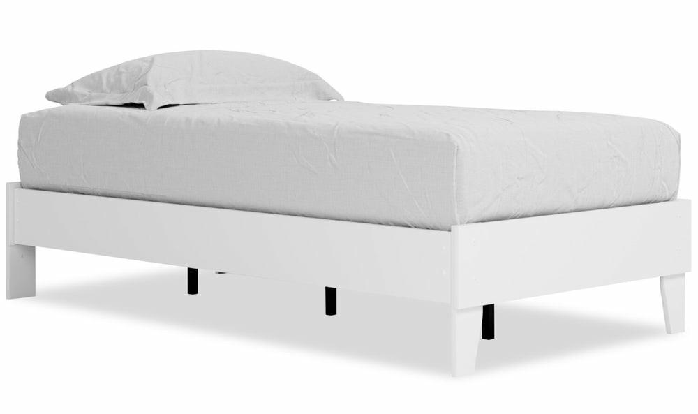 Wolf Platform Bed For Kids, Two-Tone White & Natural – Twin Size Bedroom