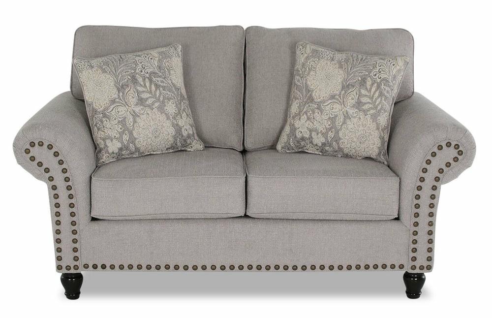 Wynn Chenille Loveseat – Grey Furniture