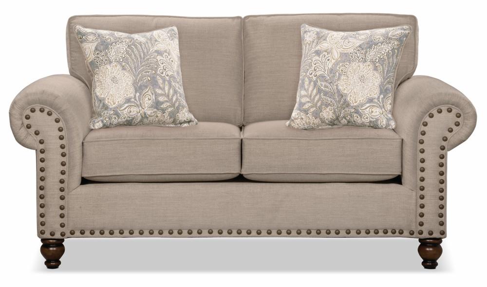 Wynn Chenille Loveseat – Taupe Furniture