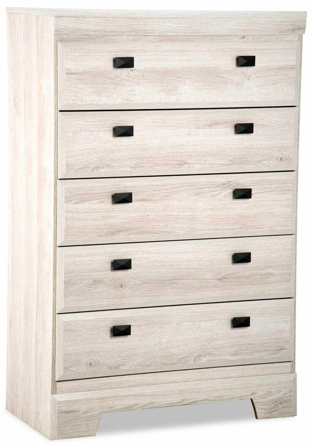 Yorkdale Bedroom Chest Of Drawers, 5-Drawer, 31.1″W X 47.4″H, Made In Canada – White Bedroom