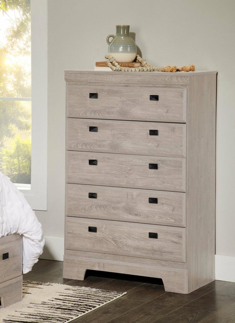 Yorkdale Bedroom Chest Of Drawers, 5-Drawer, 31.1″W X 47.4″H, Made In Canada – White Bedroom