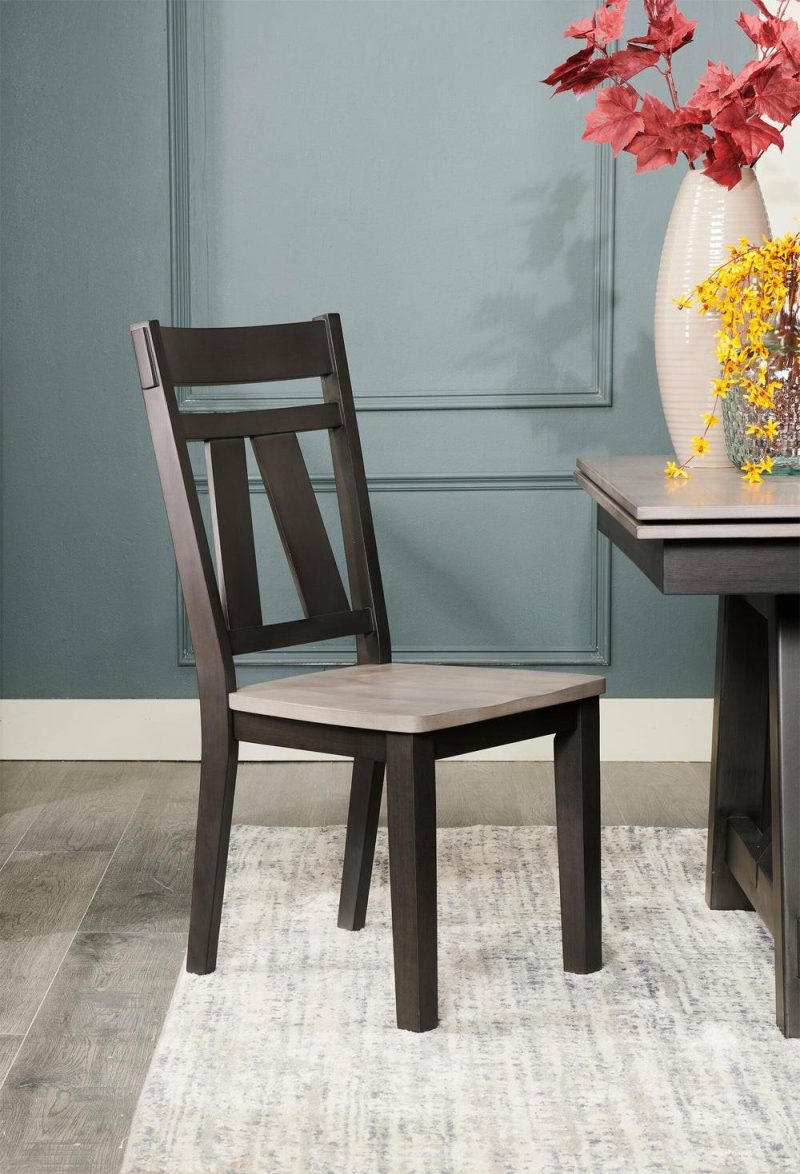 Zao Dining Chair, Wood, Melamine – Brown Dining Chairs