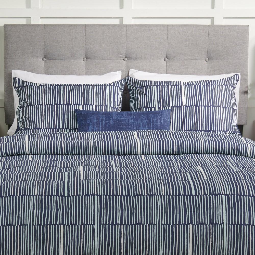 Lines 4-Piece King Comforter Set Bedding