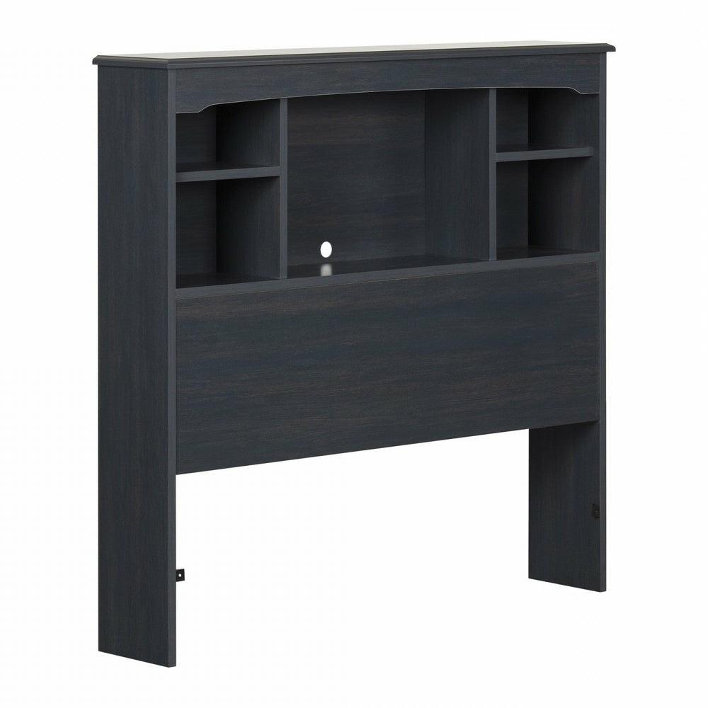 Aviron Twin Bookcase Headboard – Blueberry Bedroom