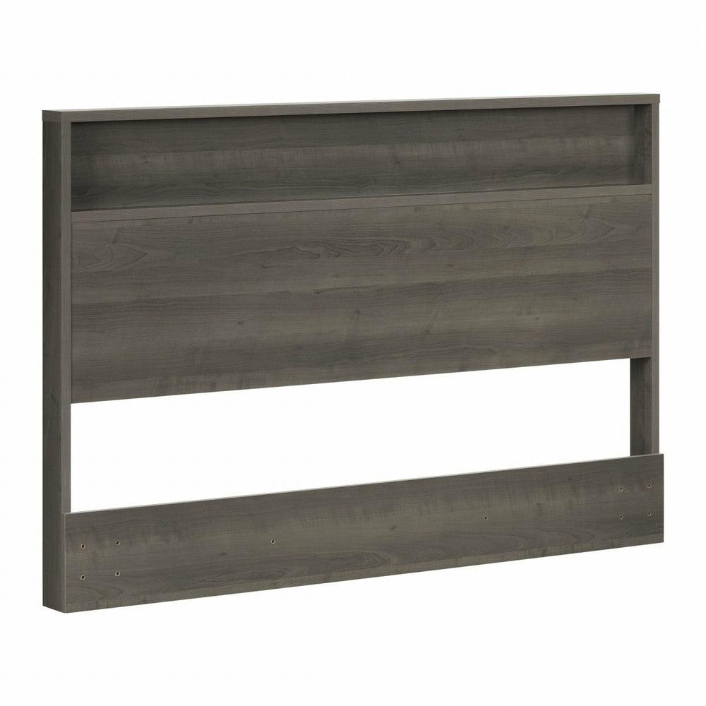 Gravity Full/Queen Headboard With Storage Shelf – Grey Maple Bedroom