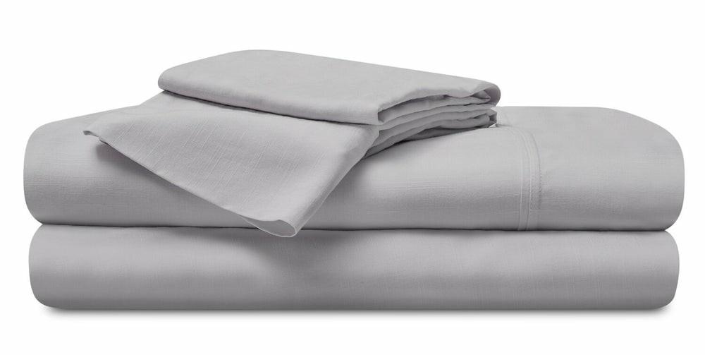 Hyper-Linen™ Performance 5-Piece King Split Sheet Set – Light Grey Bedding