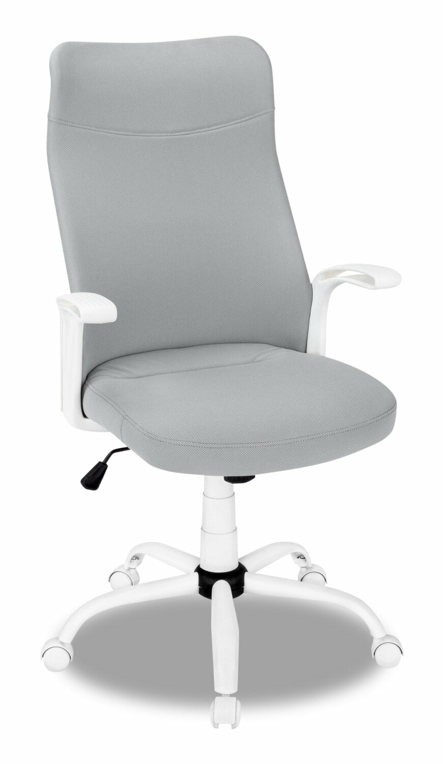 Roman 23″ Ergonomically Designed Office Chair – White Chairs