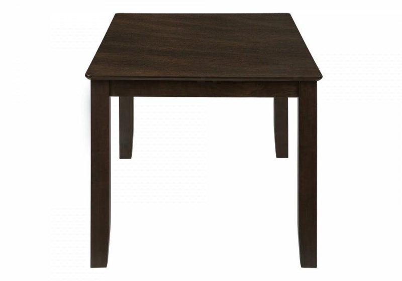 Dining Table Rectangular Dining Room Kitchen Brown Veneer Transitional Dining Room